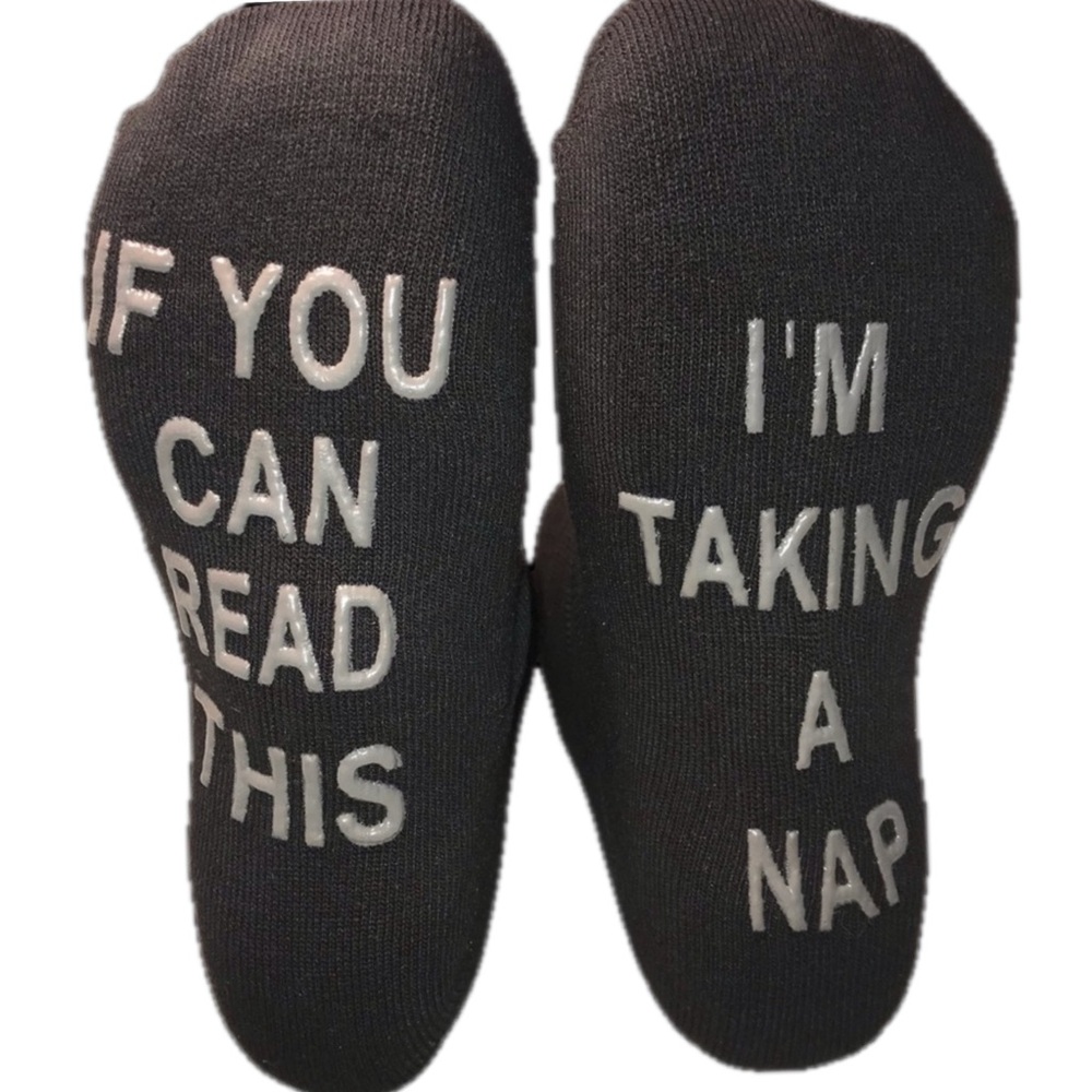 3/$25 MENS QUOTE SAYINGS SOCKS IF YOU CAN READ THIS IM TAKING A NAP SIZE…